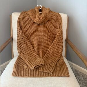 Tan Turtleneck Sweater